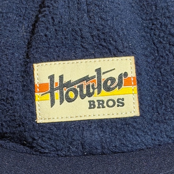Howler Brothers Tech Strapback Navy and Yellow Logo Cap - Picture 2 of 7